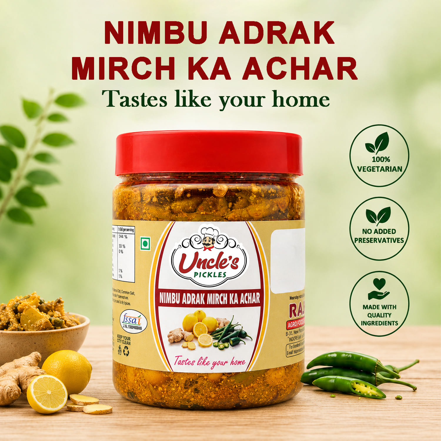 Nimbu Adrak Mirch Ka Achar