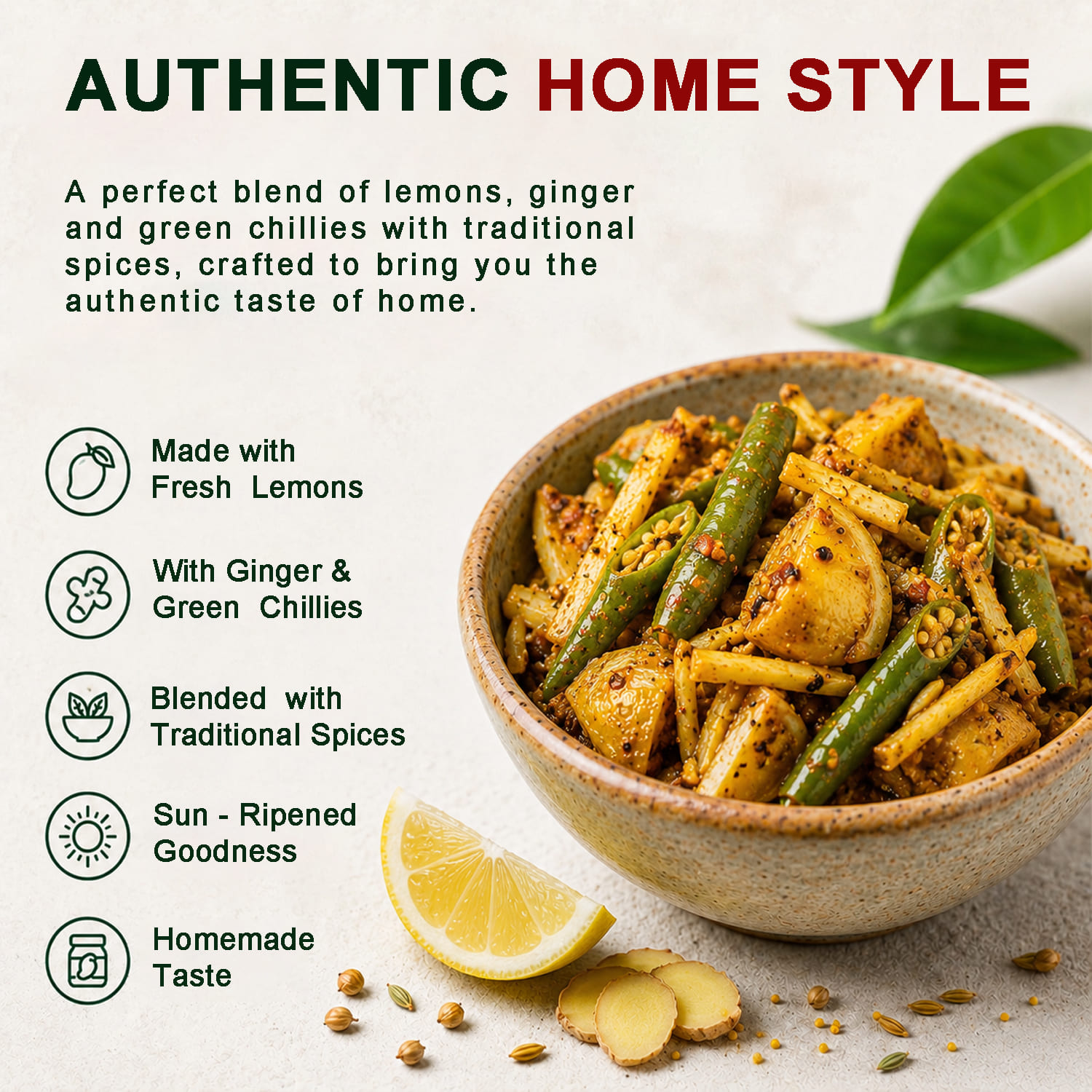 Nimbu Adrak Mirch Ka Achar - Image 2