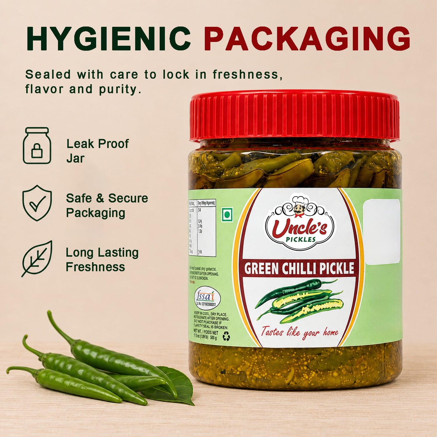 Green Chilli Pickle (Cut Pieces) - Image 6